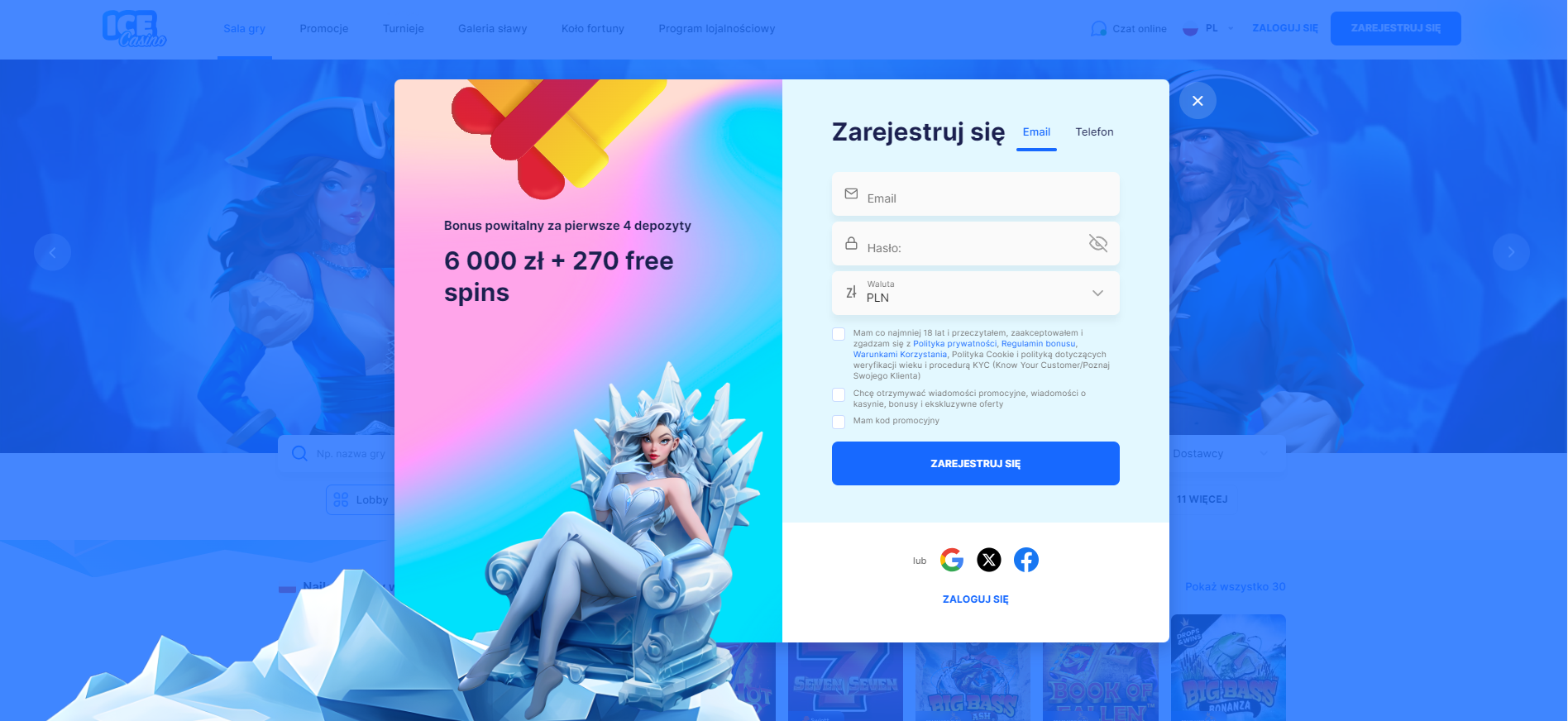 Ice Kasyno rejestracja