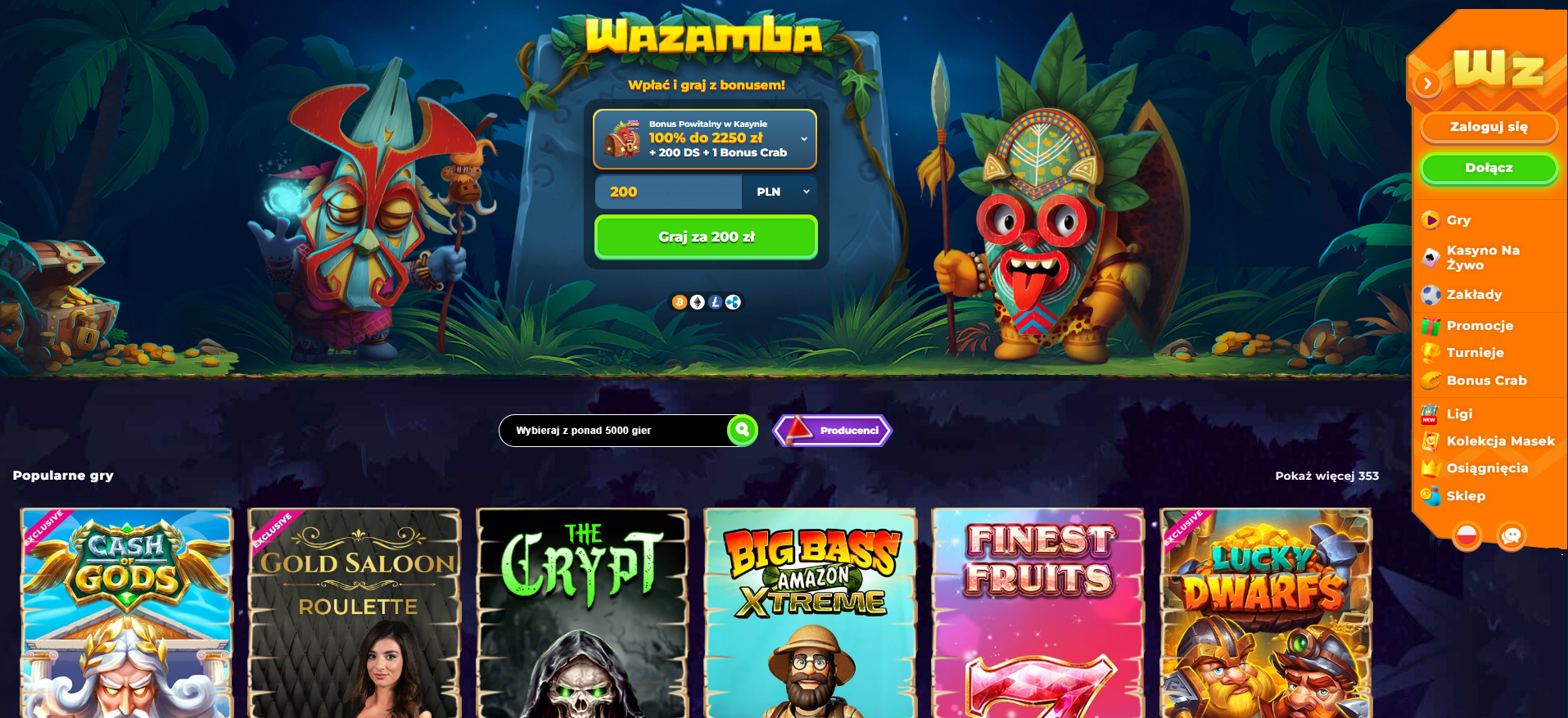 wazamba strona główna